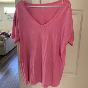 Distressed V Neck